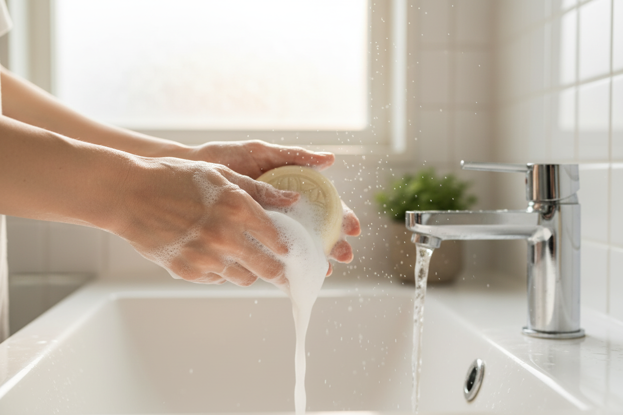 KIYOME泡立てシーン