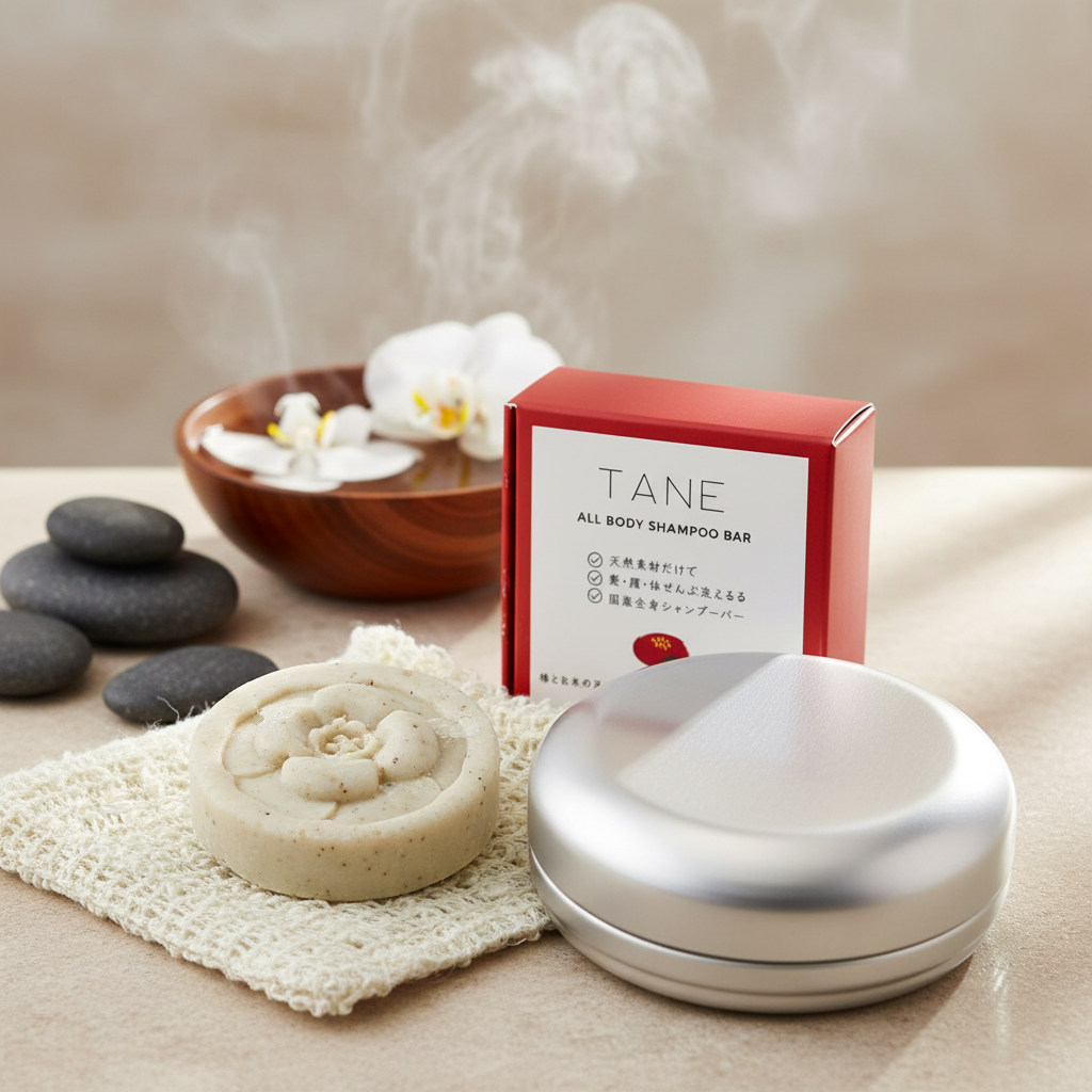 TANE全身シャンプーバーとアルミケースのセット